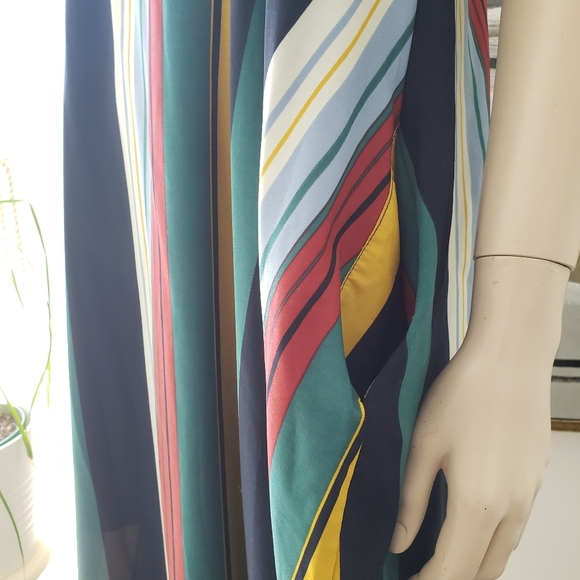 Peach Love California | Striped Boho Maxi Dress with Pockets - Picture 6 of 7